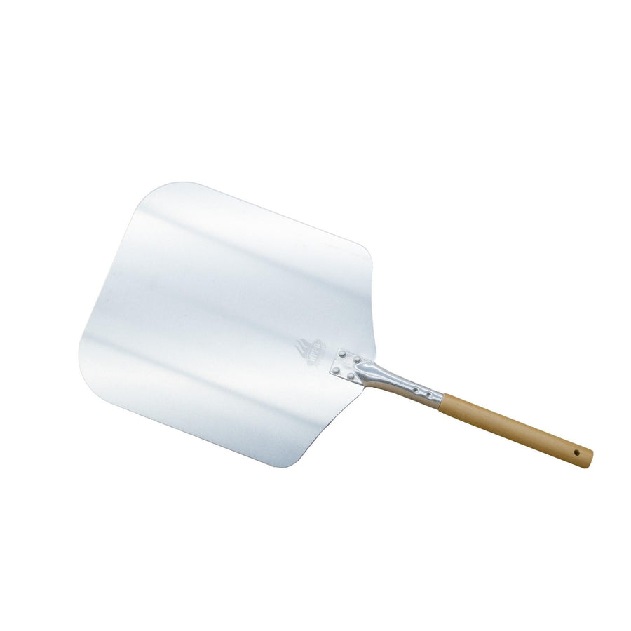 12" x 26" Traditional Aluminum Pizza Peel w/Wood Handle