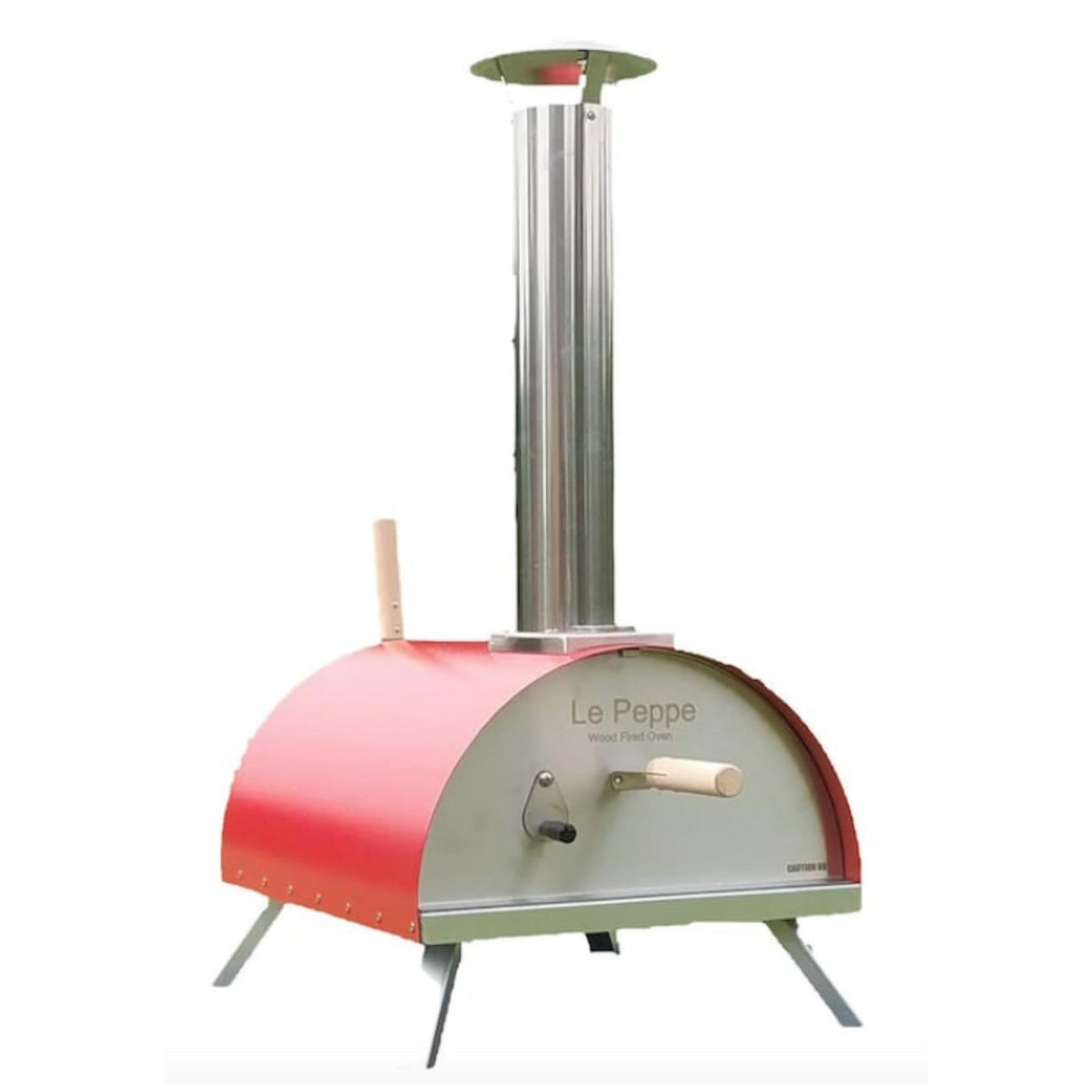 Le Peppe Portable Eco Wood-Fired Oven w/Deluxe Peel - Red