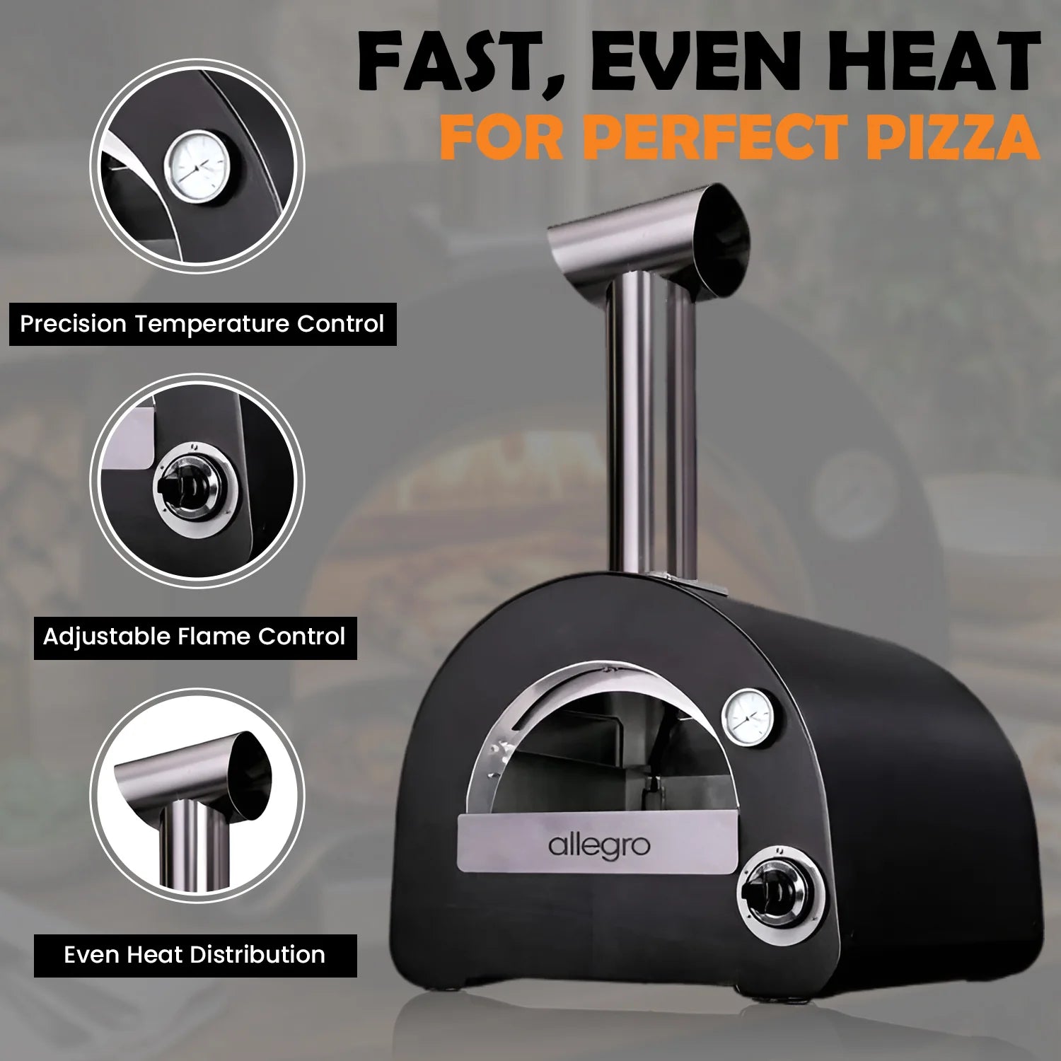 ItaliaForno Allegro Compact Gas Pizza Oven