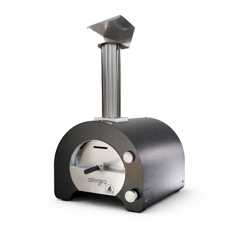 ItaliaForno Allegro compact gas pizza oven with rounded black dome