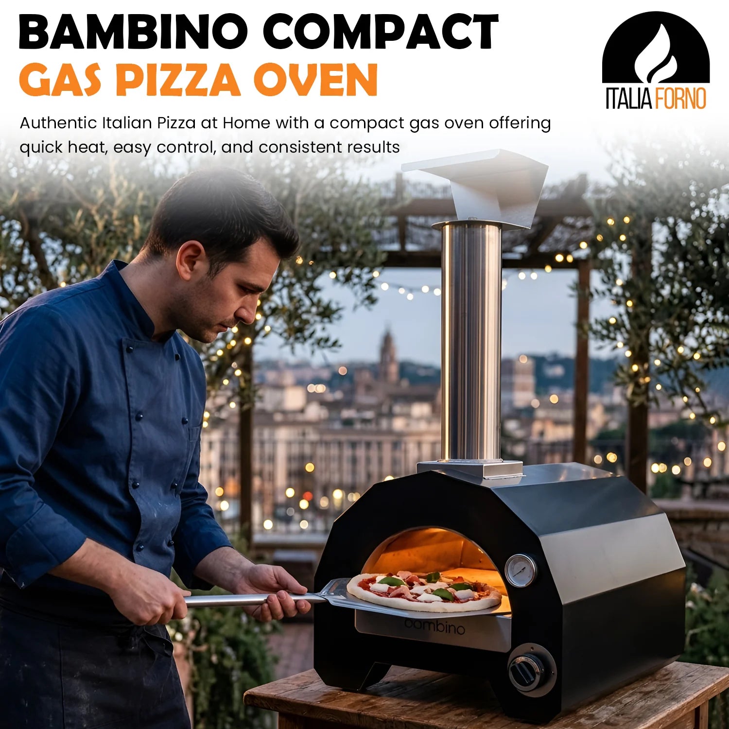 ItaliaForno Bambino Compact Gas Pizza Oven
