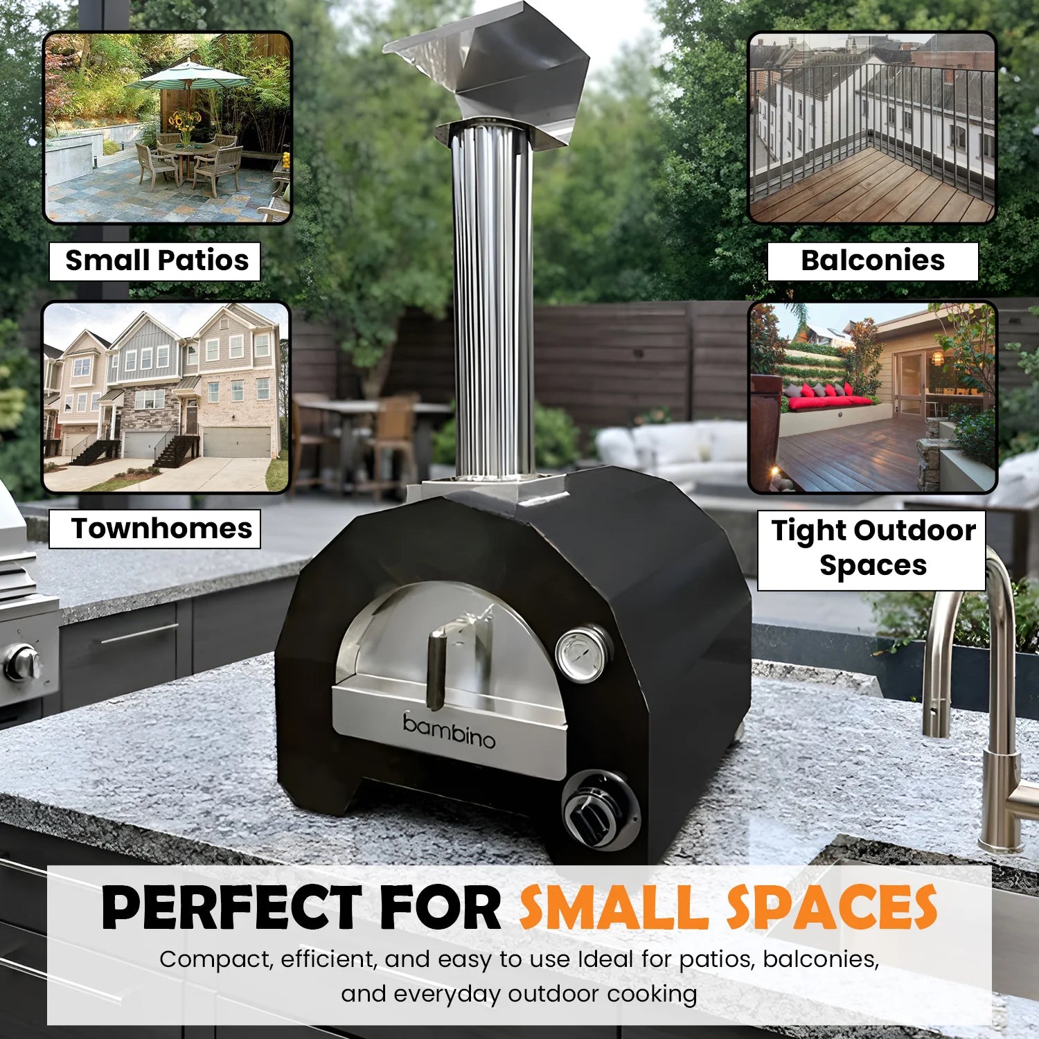 ItaliaForno Bambino Compact Gas Pizza Oven