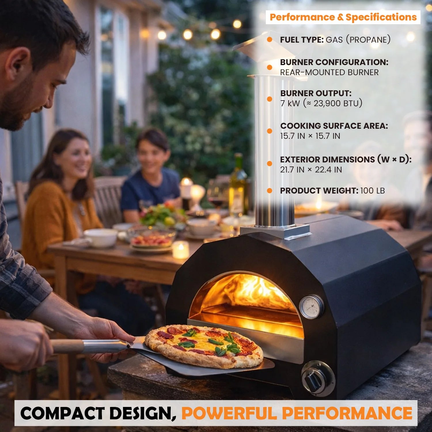 ItaliaForno Bambino Compact Gas Pizza Oven