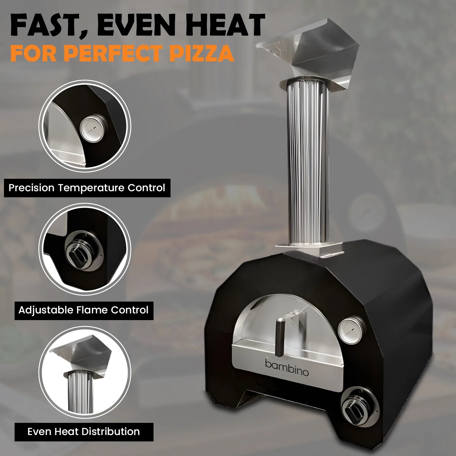 ItaliaForno Bambino Compact Gas Pizza Oven