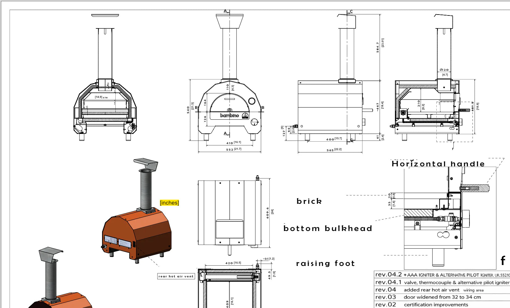ItaliaForno Bambino Compact Gas Pizza Oven