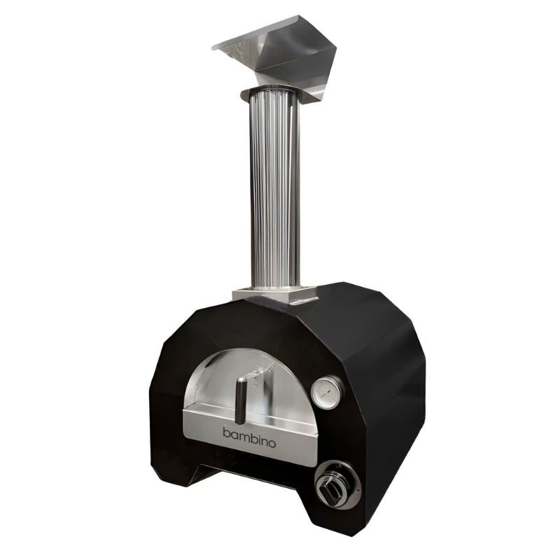 ItaliaForno Bambino compact gas pizza oven with octagonal black dome