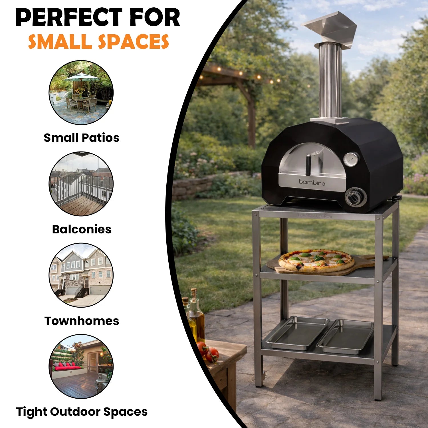 ItaliaForno Oven Cart for Compact Series