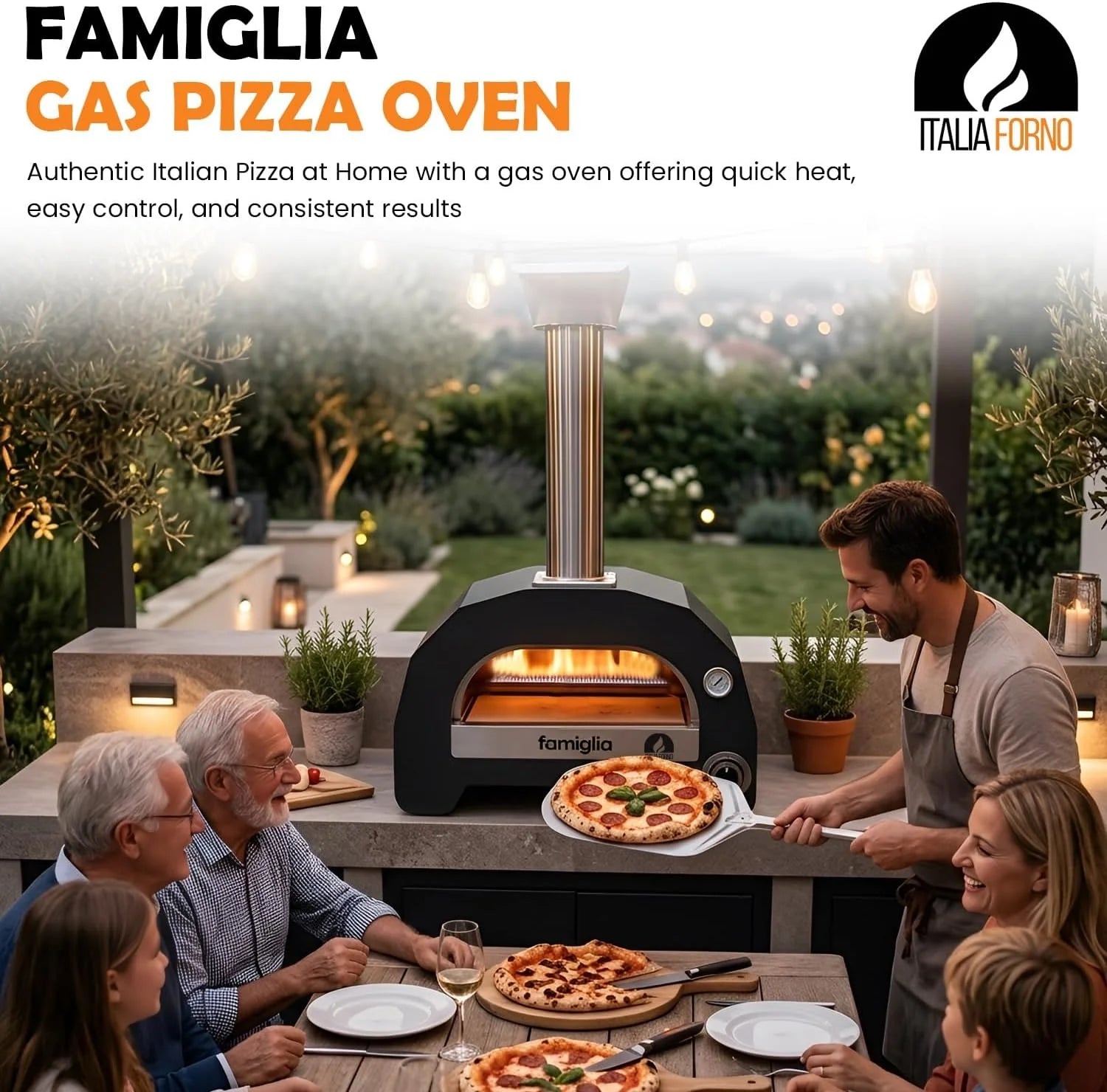 ItaliaForno Famiglia Gas Pizza Oven