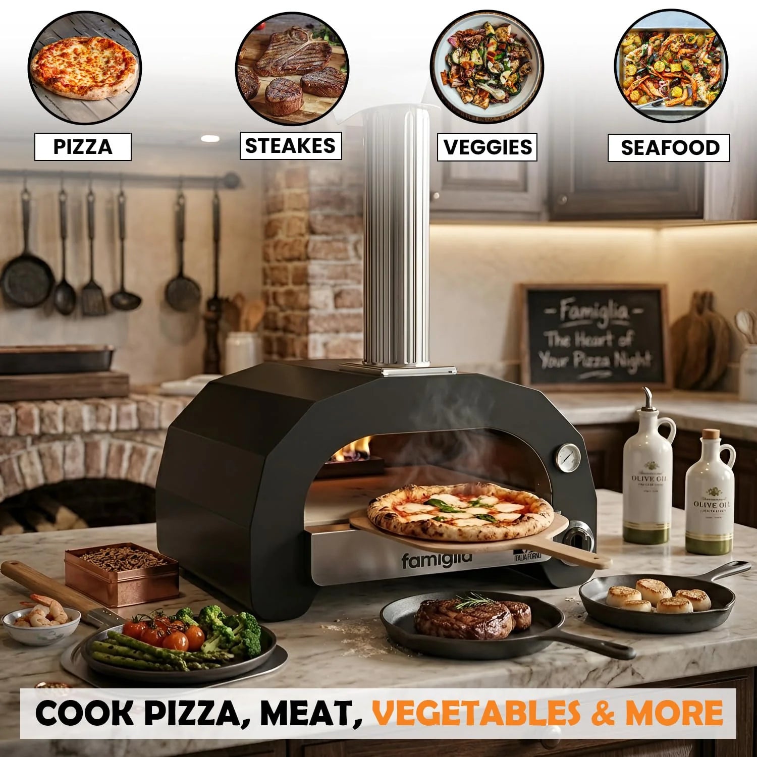 ItaliaForno Famiglia Gas Pizza Oven