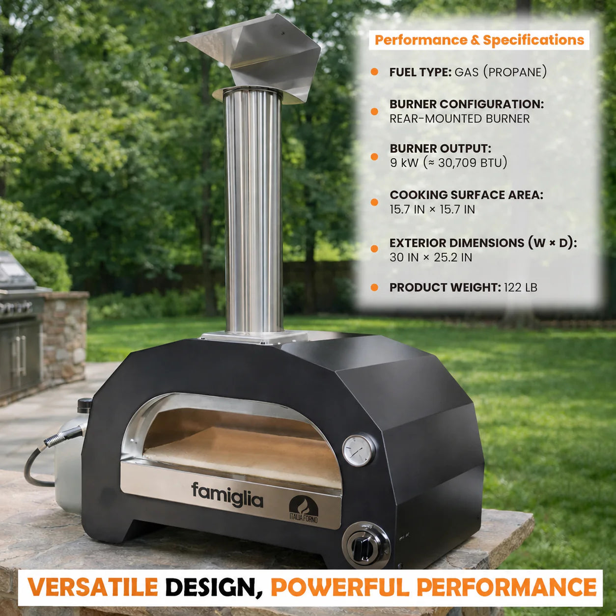 ItaliaForno Famiglia Gas Pizza Oven