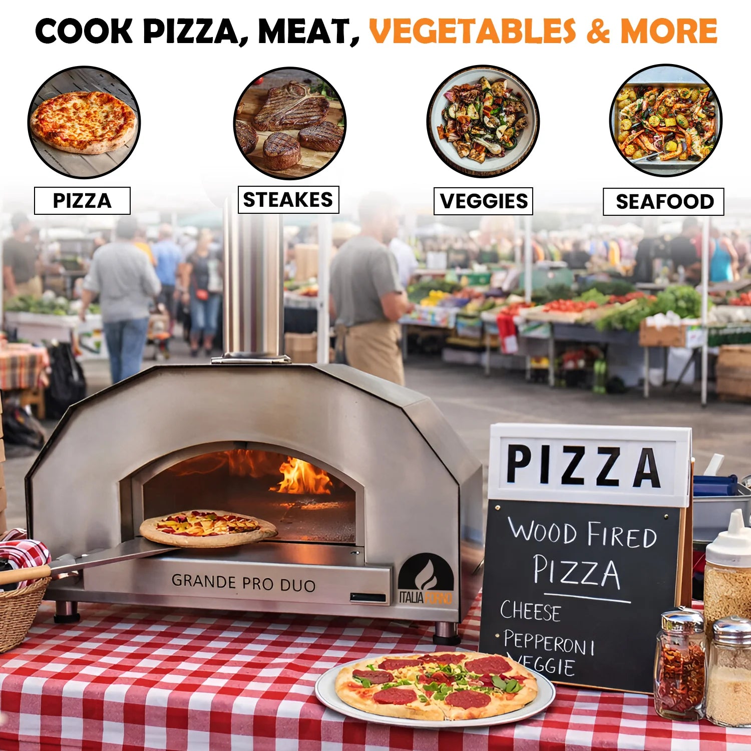 ItaliaForno Grande Pro Duo Hybrid Pizza Oven