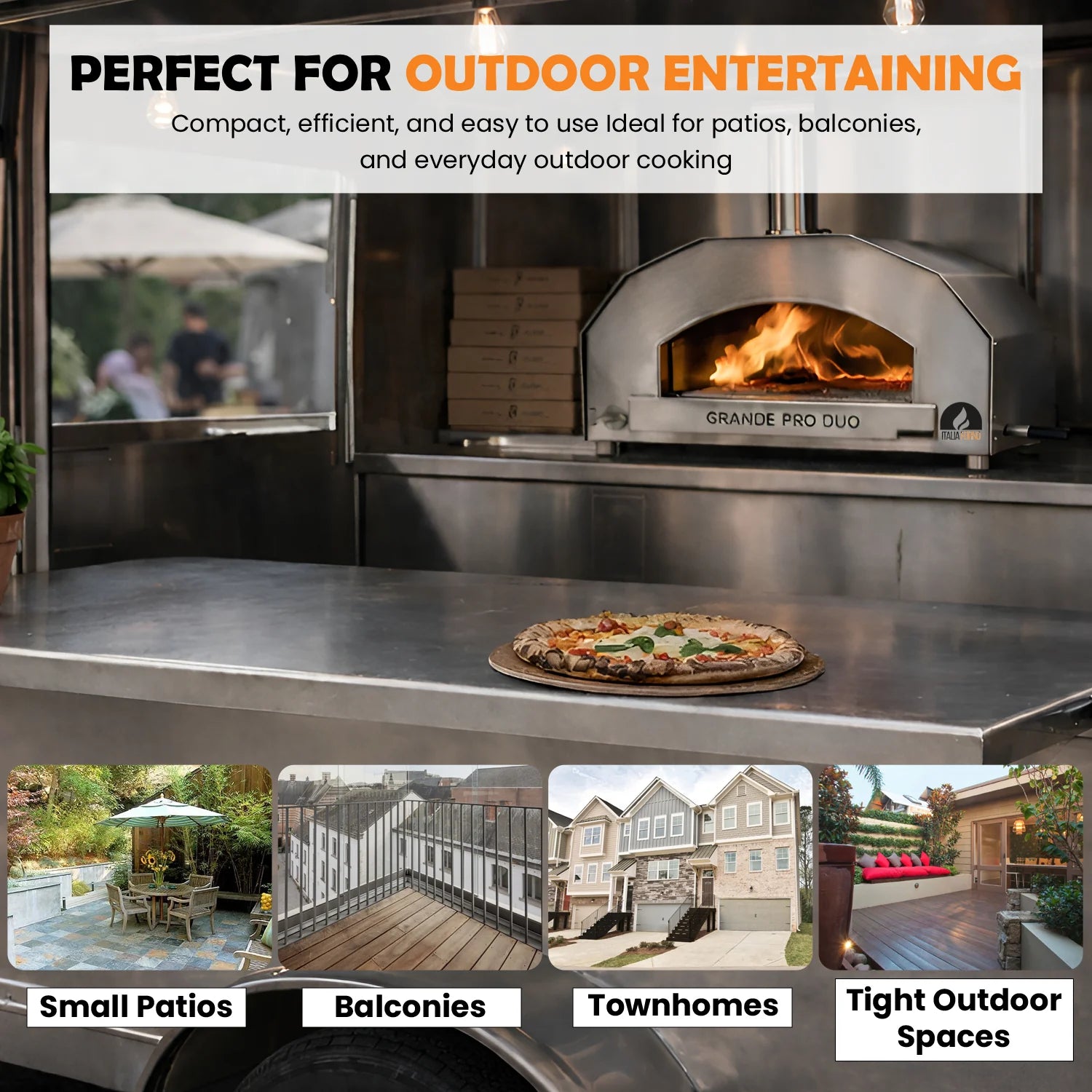 ItaliaForno Grande Pro Duo Hybrid Pizza Oven