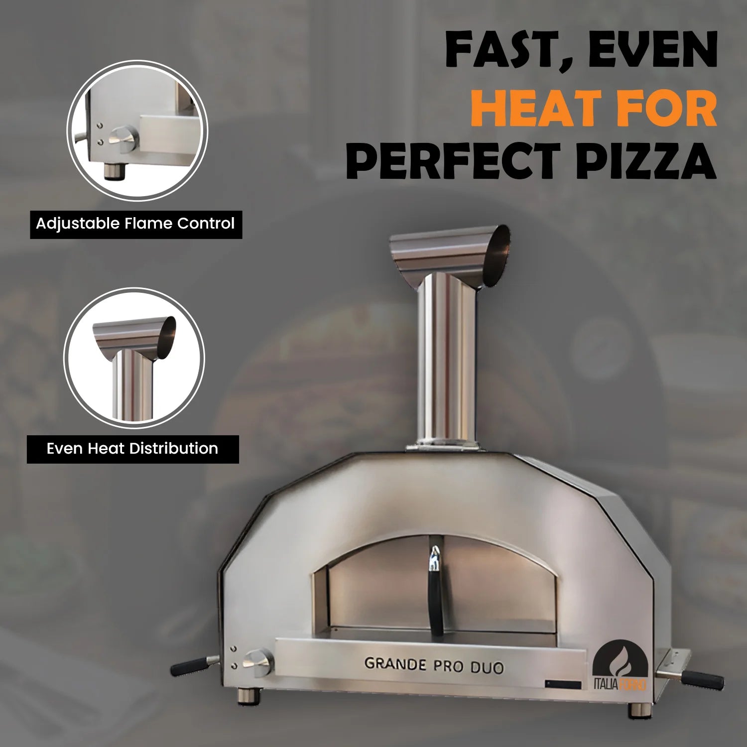 ItaliaForno Grande Pro Duo Hybrid Pizza Oven
