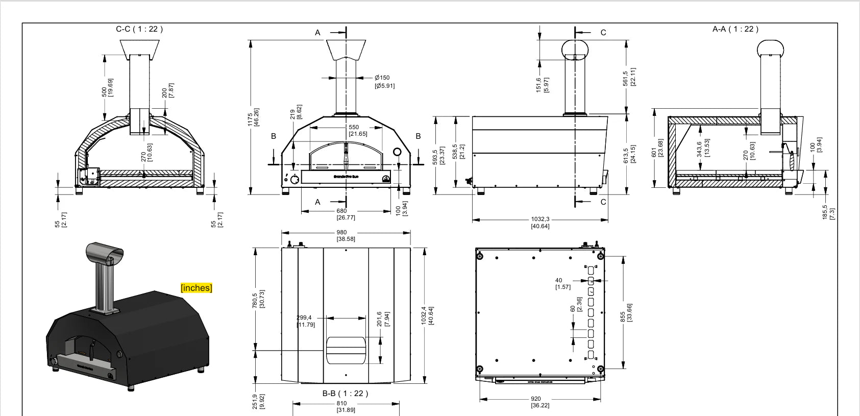 ItaliaForno Grande Pro Duo Hybrid Pizza Oven