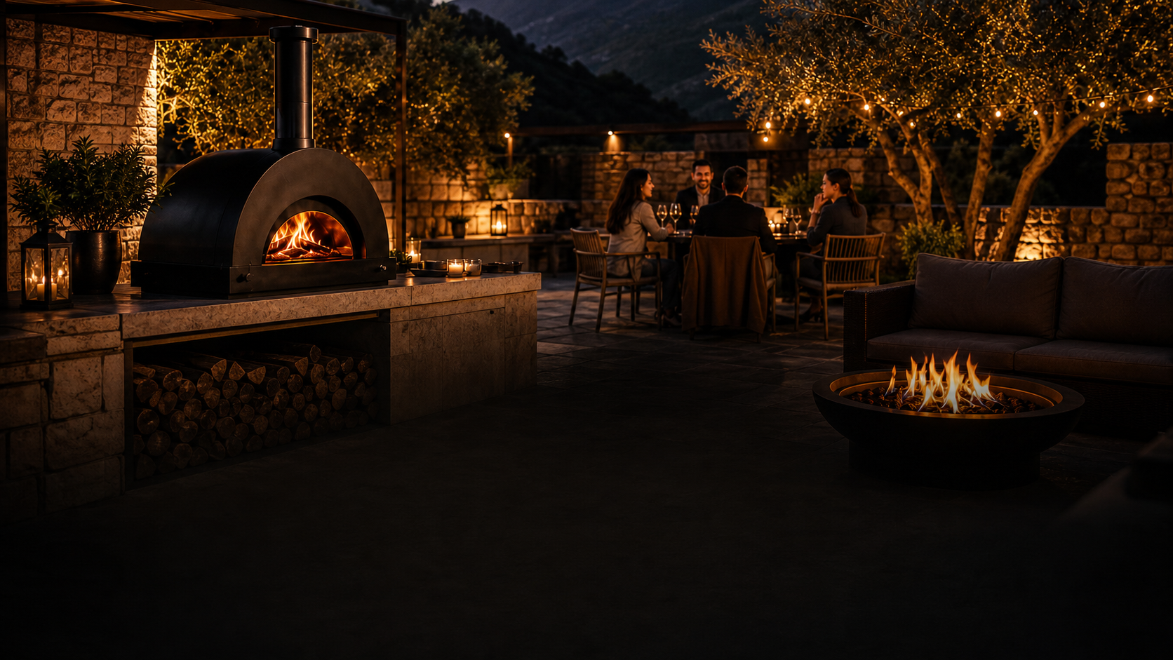 Outdoor cooking at CALDORAS