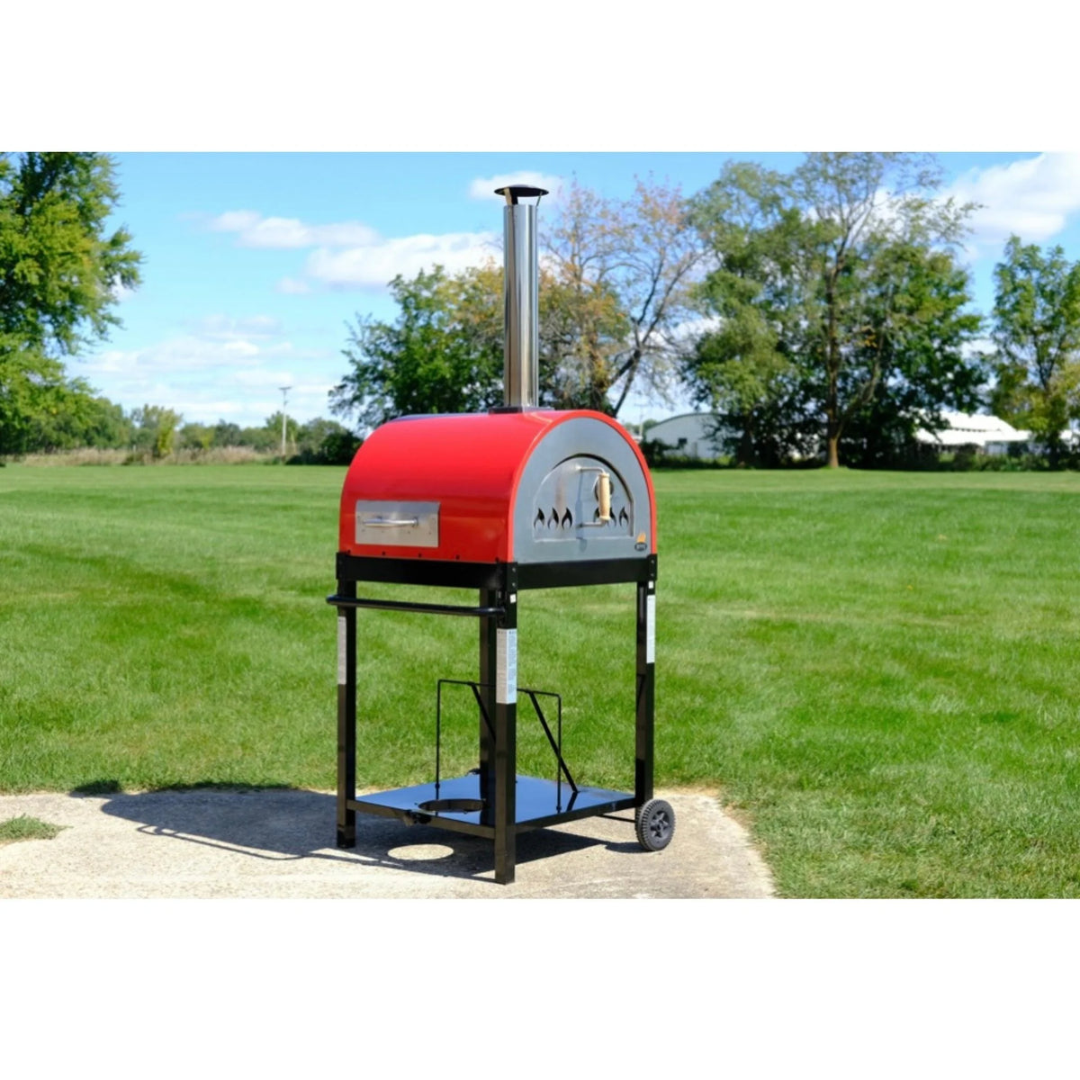 Traditional 25 Dual Fuel Pizza Oven - Red